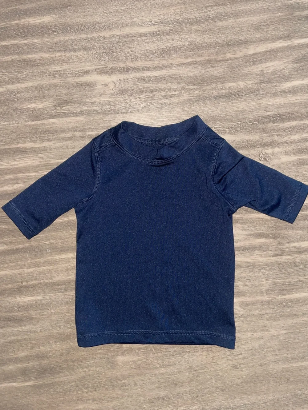 Navy Short-Sleeve Swim Toddler Shirt